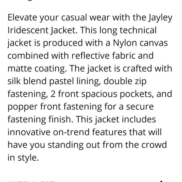 Jayley Bronze Stadium Puffer coat NWOT o/s - Picture 9 of 9